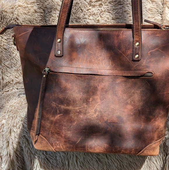 Leather Tote - Picture 4 of 14
